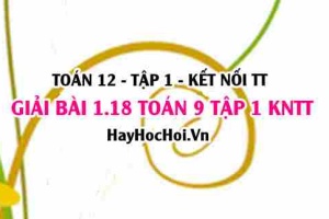 Giải 1.18 Toán 12 tập 1 SGK Kết nối tri thức